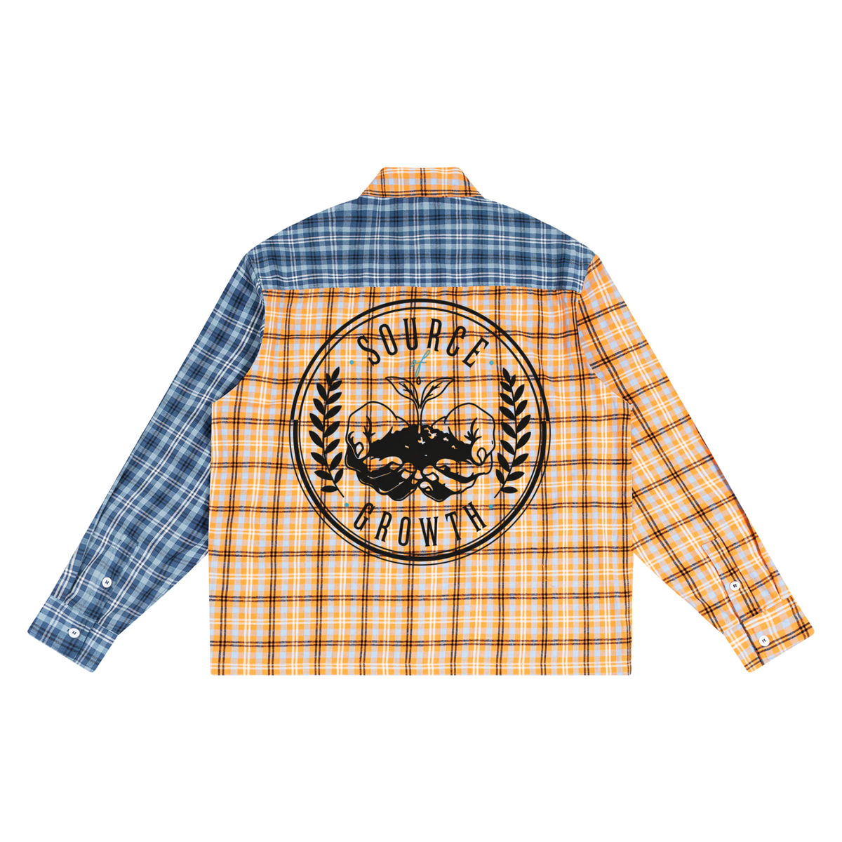Negative Space Plaid Shirt — Contrast On Purpose