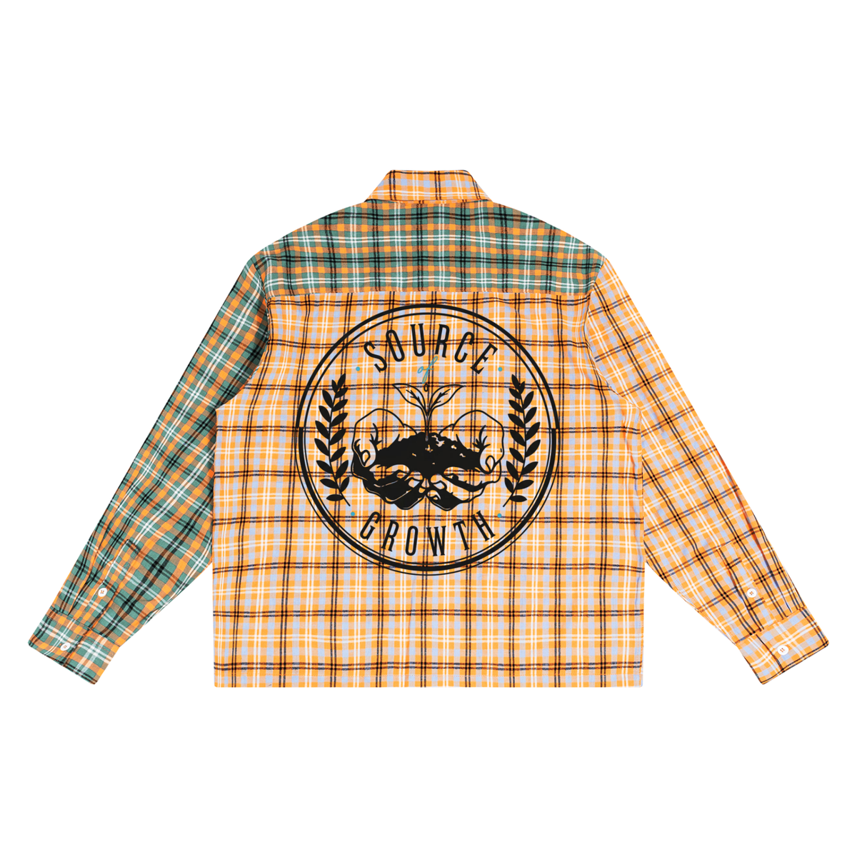 Negative Space Plaid Shirt — Contrast On Purpose