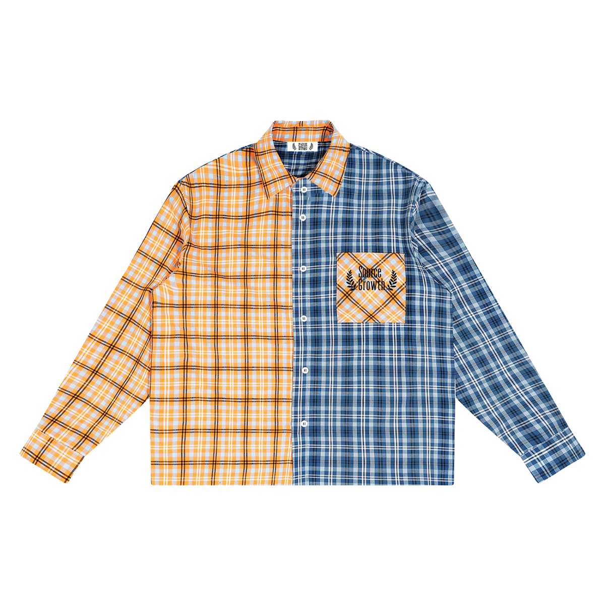 Negative Space Plaid Shirt — Contrast On Purpose