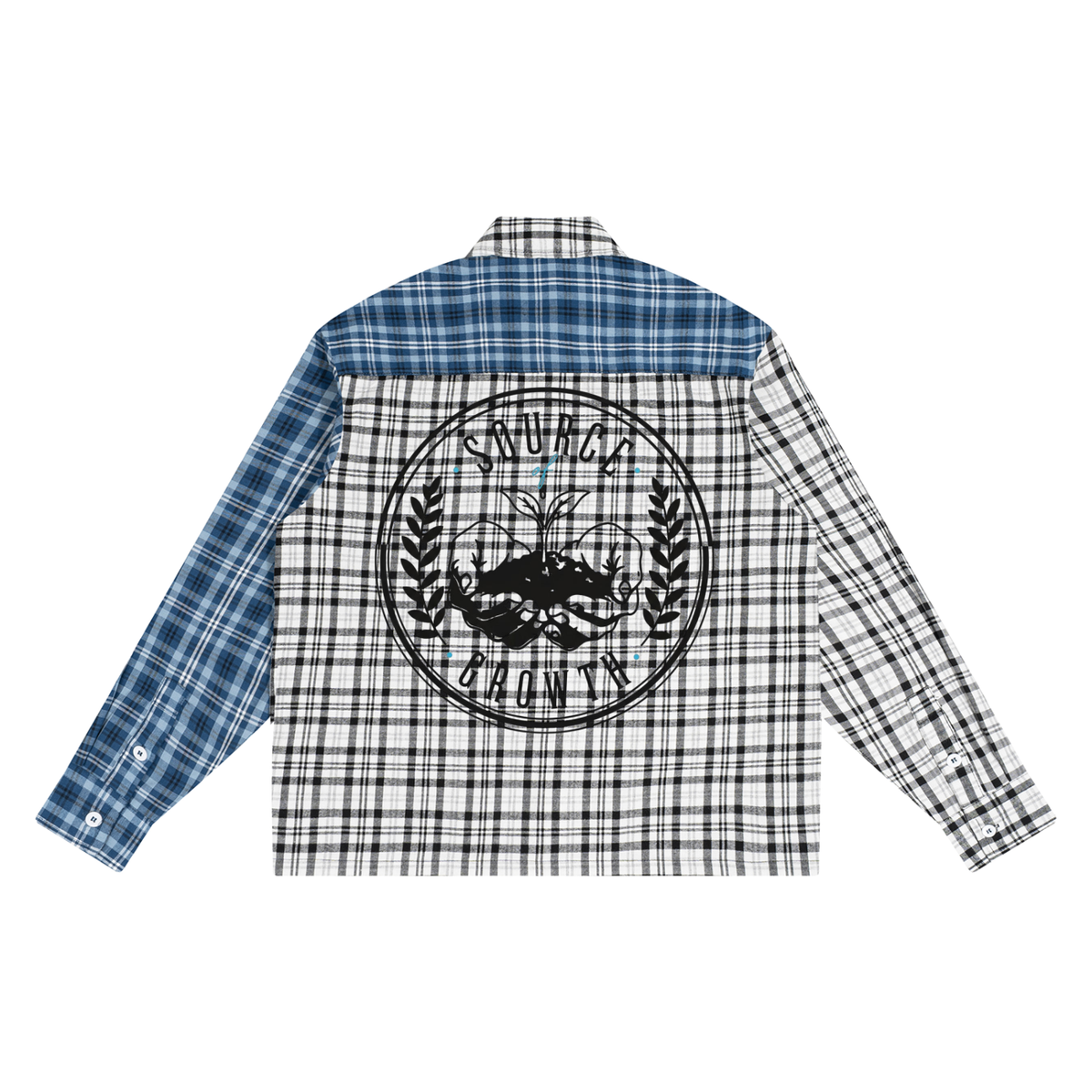 Negative Space Plaid Shirt — Contrast On Purpose