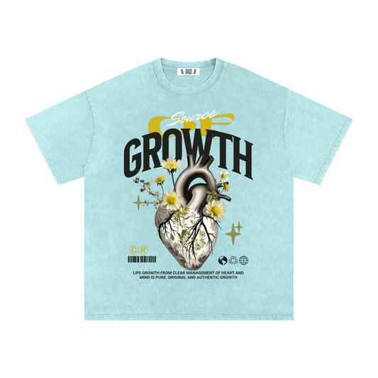 Snow Washed Oversized Tee — Softened by Time