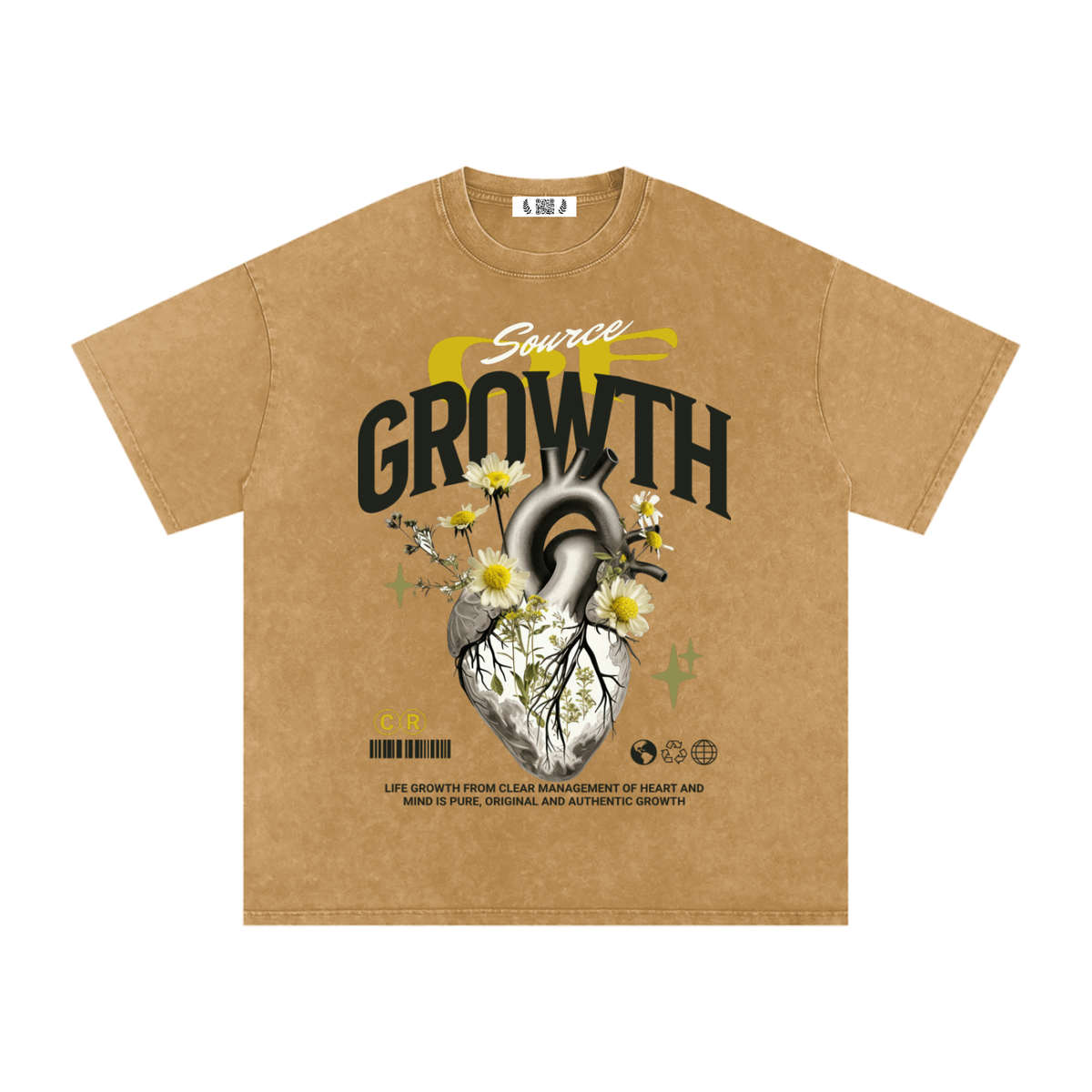Snow Washed Oversized Tee — Softened by Time
